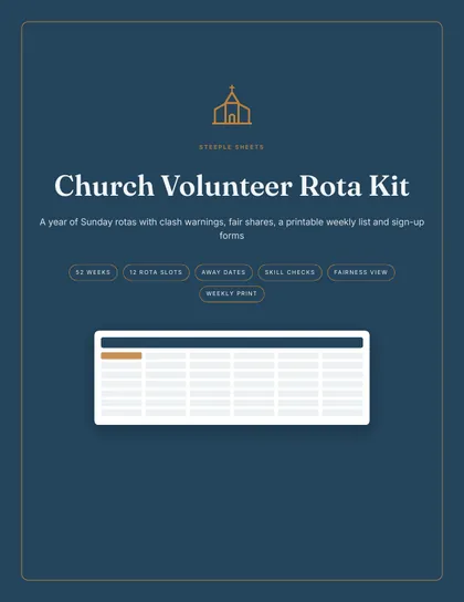Cover of the Church Volunteer Rota Kit