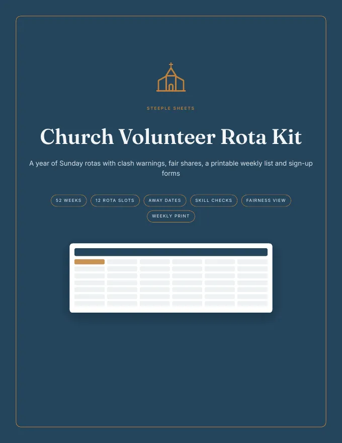 Cover of the Church Volunteer Rota Kit